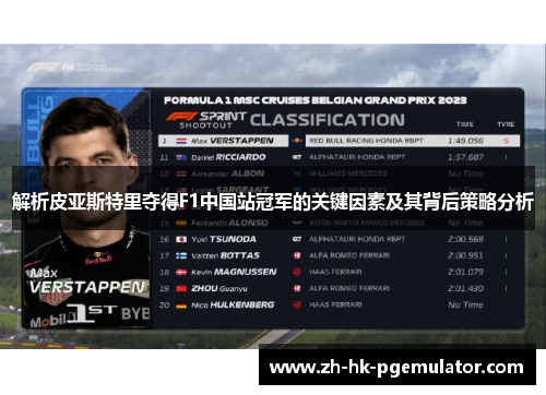 解析皮亚斯特里夺得F1中国站冠军的关键因素及其背后策略分析 解析皮亚斯特里夺得F1中国站冠军的关键因素及其背后策略分析
